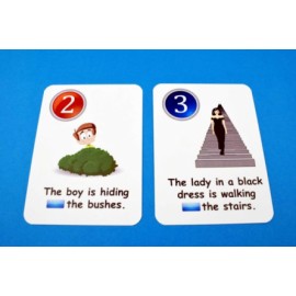 Creativo - Fun card English Prepositions of Time and Place