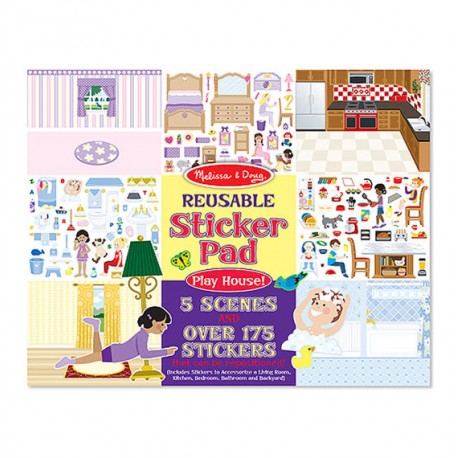 Melissa & Doug - Blok s adhezními samolepkami - Dům 