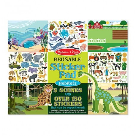 Melissa & Doug - Blok s adhezními samolepkami - Příroda