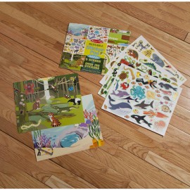 Melissa & Doug - Blok s adhezními samolepkami - Příroda