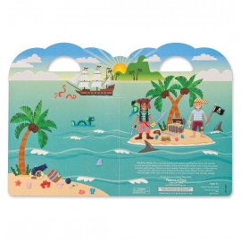Melissa & Doug - Adhezní sešit se samolepkami- Piráti