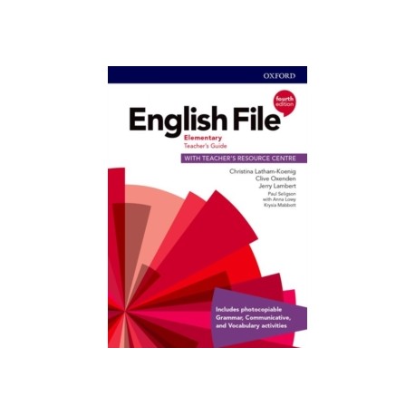 English File Fourth Edition Elementary Teacher's Guide with Teacher's Resource Centre 