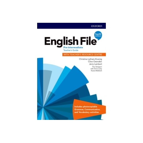  English File Fourth Edition Pre-Intermediate Teacher's Guide with Teacher's Resource Centre 