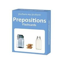 Preposition Flashcards: 40 Positional Language Photo Cards