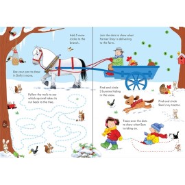 Usborne Farmyard Tales Poppy and Sam's Wipe-Clean Christmas Activities