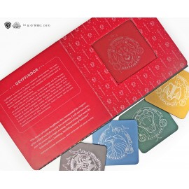Harry Potter Hogwarts Coaster Book : Gryffindor, Ravenclaw, Hufflepuff, Slytherin