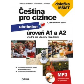 Čeština pro cizince učebnice a cvičebnice A1 a A2 + MP3 audio CD 