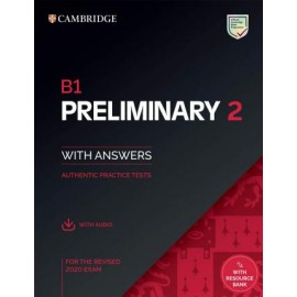 Cambridge English Preliminary 2 Student's Book with Answers + Audio + Resource Bank