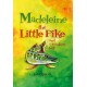 Madeleine the Little Pike and a rainbow ball 