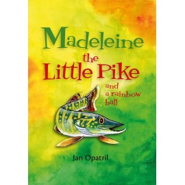Madeleine the Little Pike and a rainbow ball 