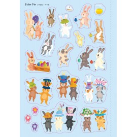 Usborne: Little First Stickers Bunnies