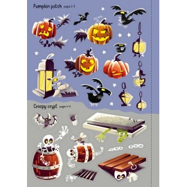 Usborne: Sparkly Halloween Sticker Book