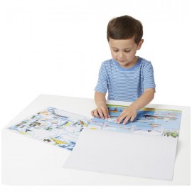 Melissa & Doug - Blok s adhezními samolepkami - Dopravní prostředky