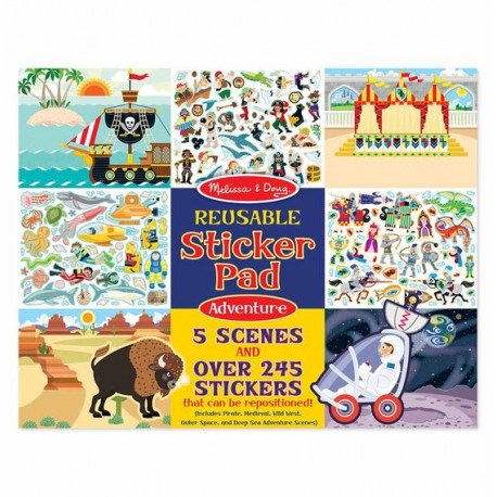 Melissa & Doug - Blok s adhezními samolepkami - Dobrodružství