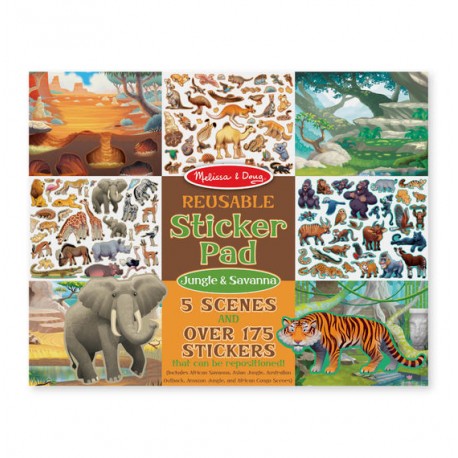 Melissa & Doug - Blok s adhezními samolepkami - Divočina