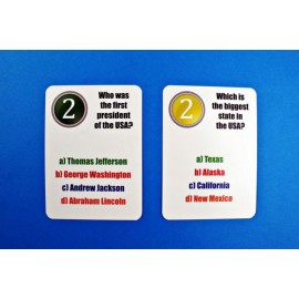 Fun card English The USA Quiz