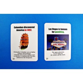 Fun card English The USA Quiz