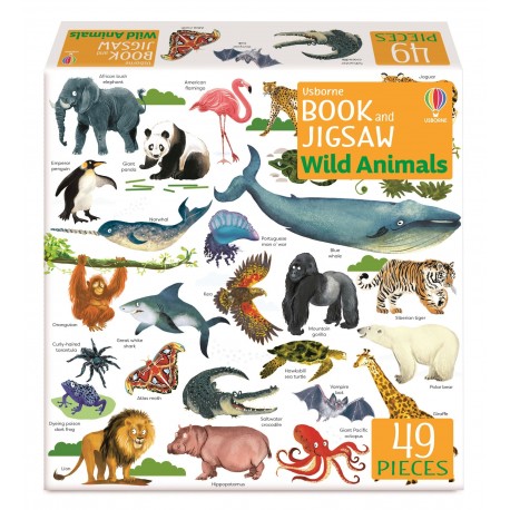 Usborne Book and Jigsaw Wild Animals 