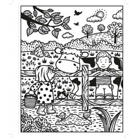 Usborne: Poppy and Sam´s Farm Animals Magic Painting Book