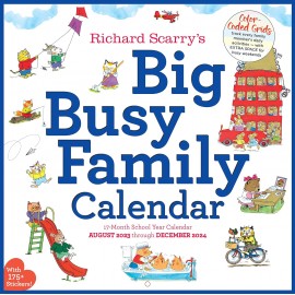 Richard Scarry Big Busy Family 2024 Wall Calendar: Track Every Family Member's Daily Activities 