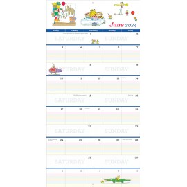 Richard Scarry Big Busy Family 2024 Wall Calendar: Track Every Family Member's Daily Activities 