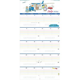 Richard Scarry Big Busy Family 2024 Wall Calendar: Track Every Family Member's Daily Activities 