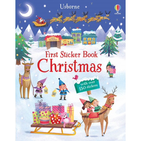 Usborne:  First Sticker Book Christmas 