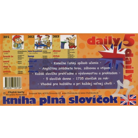 Chytré karty - Angličtina kniha plná slovíček