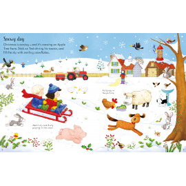 Usborne Farmyard Tales : Poppy and Sam's Christmas Sticker Book