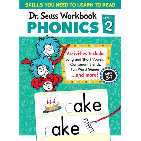 Dr. Seuss Phonics Level 2 Workbook: A Phonics Workbook to Help Kids Ages 5-7 Learn to Read 