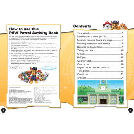 PAW Patrol Telling The Time Activity Book: Get ready for school with Paw Patrol