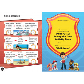 PAW Patrol Telling The Time Activity Book: Get ready for school with Paw Patrol