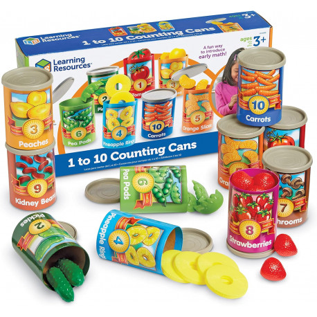 1 to 10 Counting Cans počítáme ovoce a zeleninu 1-10