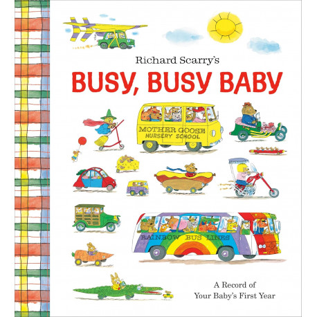  Busy, Busy Baby: A Record of Your Baby's First Year: Baby Book with Milestone Stickers