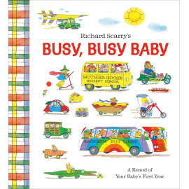  Busy, Busy Baby: A Record of Your Baby's First Year: Baby Book with Milestone Stickers