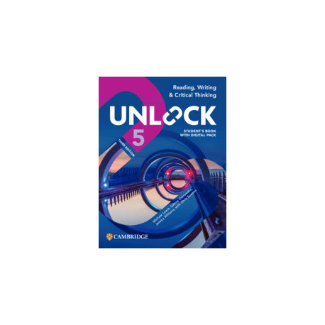 Unlock 5 Third Editon Reading, Writing and Critical Thinking Student's Book with Digital Pack
