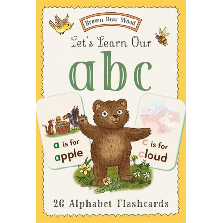Brown Bear Wood Alphabet Flashcards 