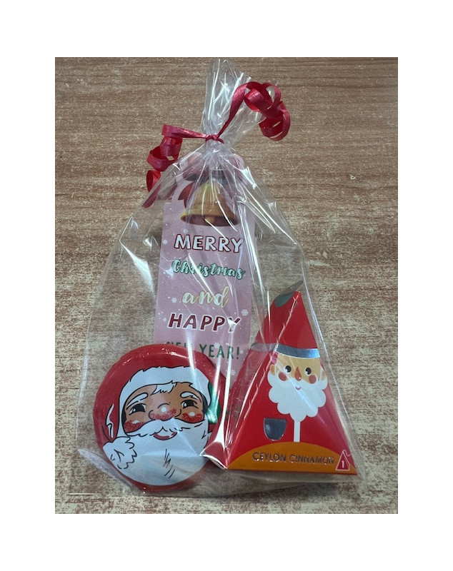 Dárek - vánoční čaj, záložka a čokoládka