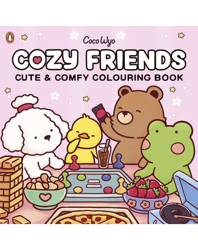 Cozy Friends: A cute and comfy colouring book for all ages (Coco Wyo)