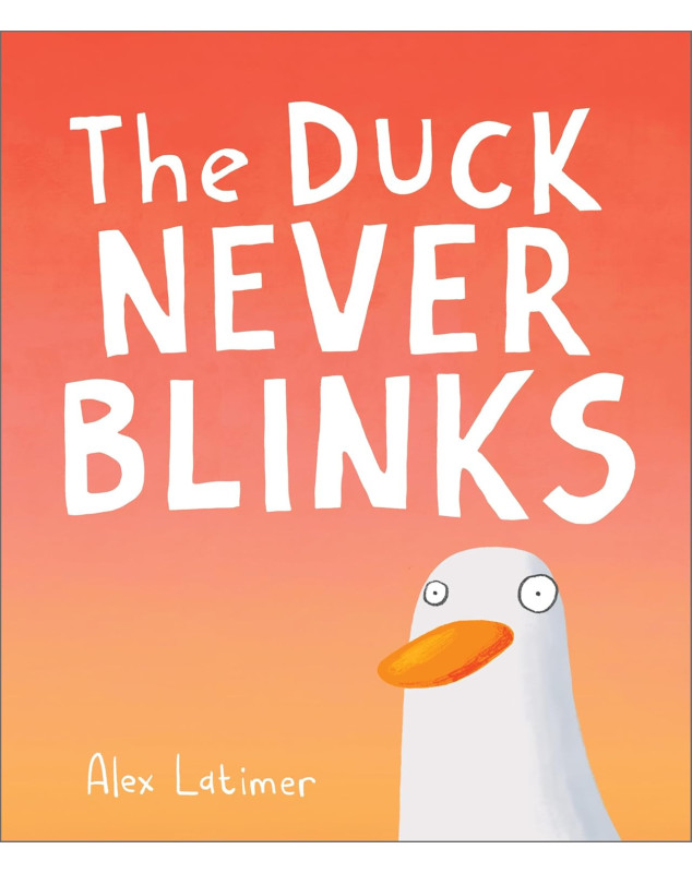 The duck never blinks