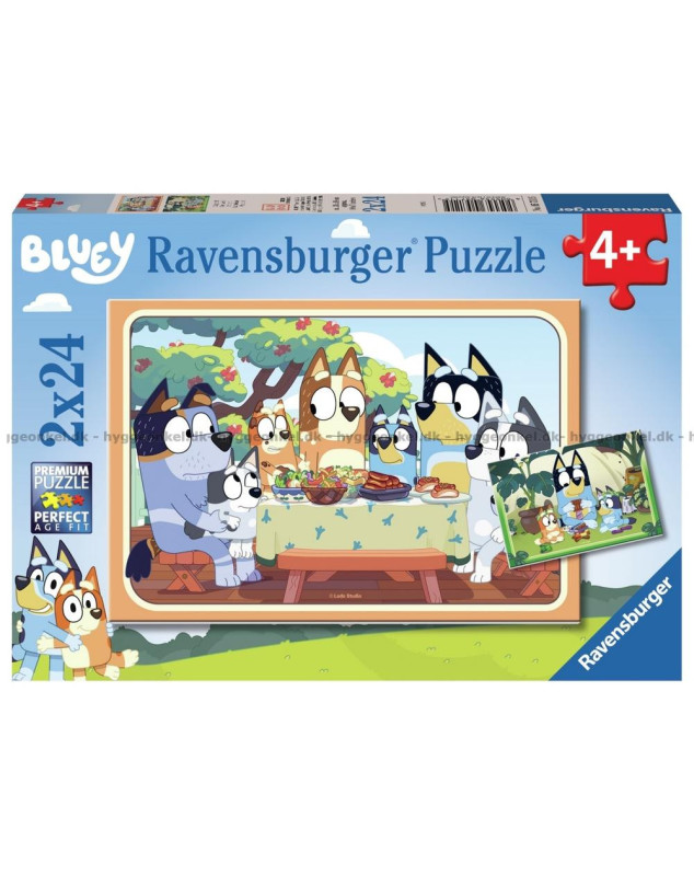 Puzzle Bluey 2x24 dílků