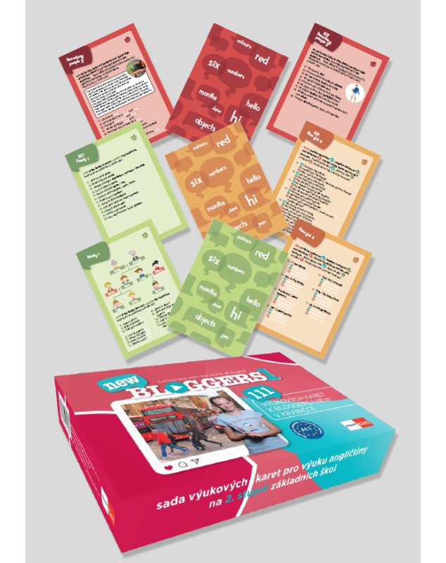 Bloggers new 1 (A1.1) – sada 111 výukových karet v krabičce