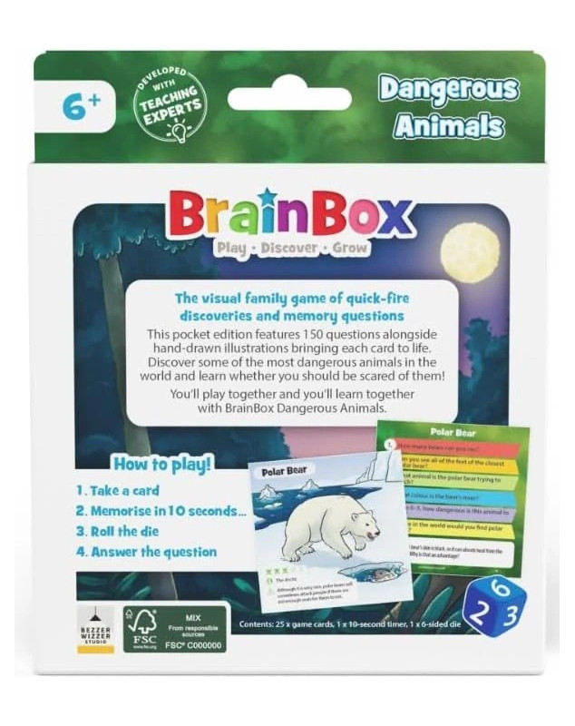 BrainBox Pocket Dangerous Animals