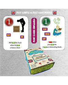 Fun card English Past Simple vs Past Conti