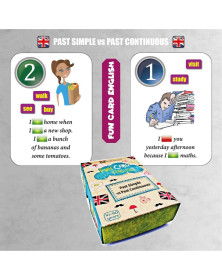 Fun card English Past Simple vs Past Conti
