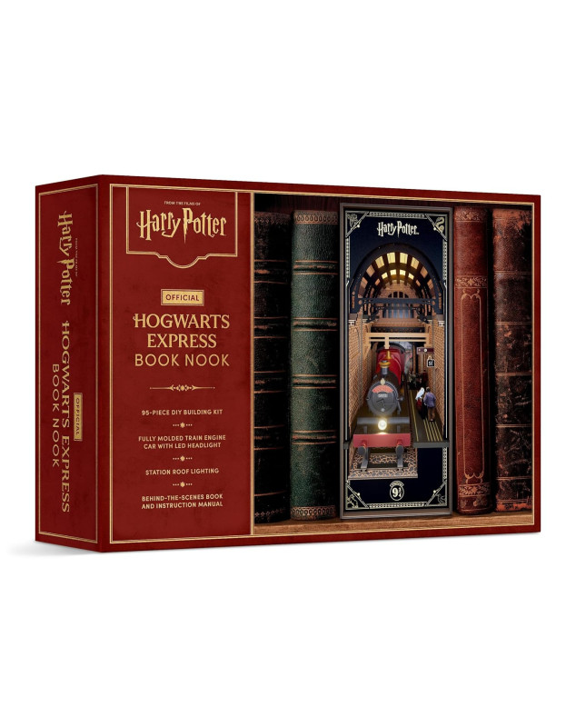 Harry Potter: Official Hogwarts Express Book Nook (With Lights!): DIY Building Kit with Fully Molded Train Engine Car
