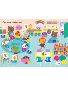 Usborne Little friends  First Day at School Sticker Book