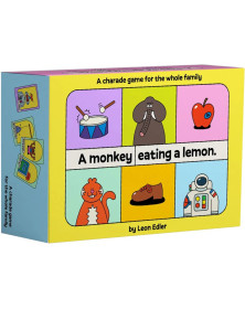 A Monkey Eating a Lemon