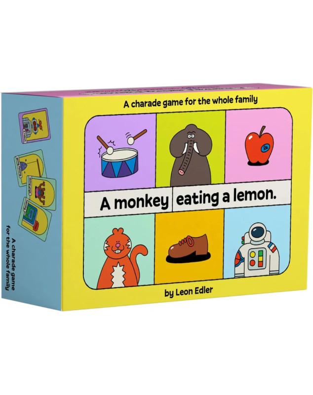 A Monkey Eating a Lemon