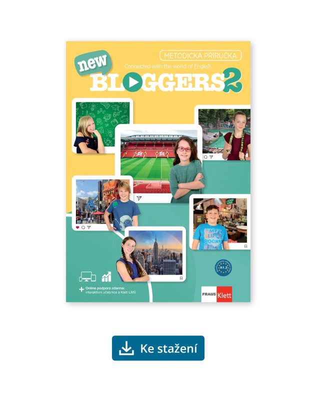 Bloggers new 2 (A1.2) – metodická příručka [elektronická + MP3/Videa ke stažení] + učitelská licence (14 měsíců)